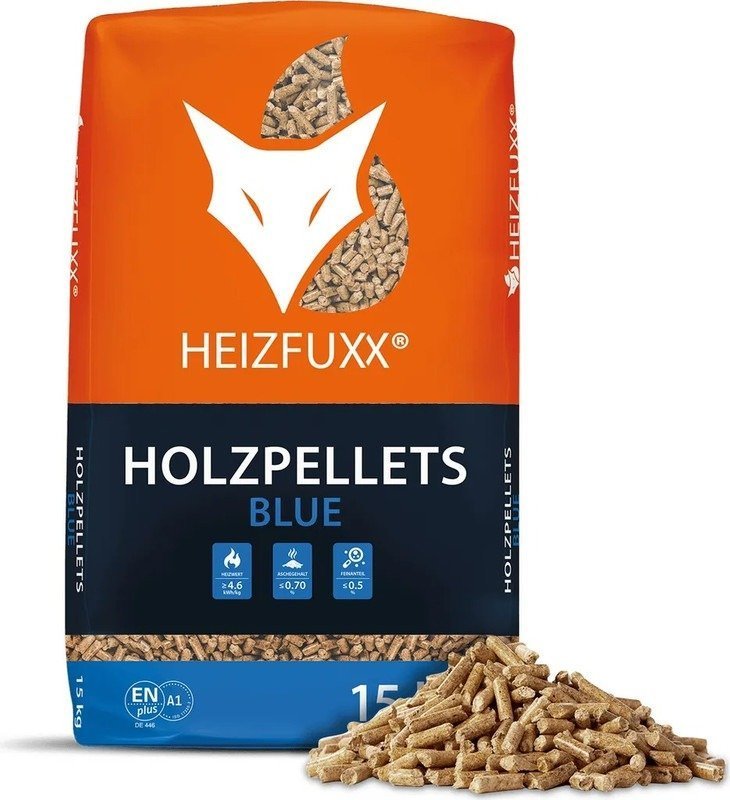 Heizfuxx Holzpellets „Blue“ – 975 kg (65 x 15 kg Säcke) — Foto 3