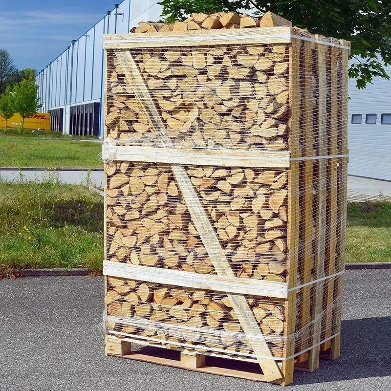 Brennholz Birke 25 cm – 1,8 Raummeter auf Palette, kammergetrocknet &amp;amp; ofenfertig