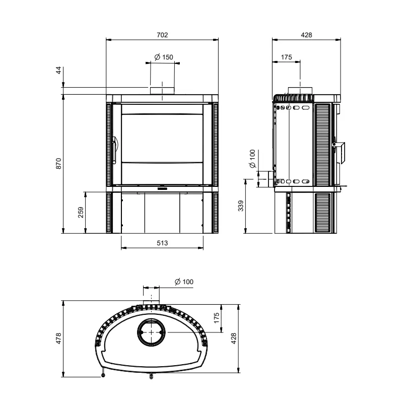 Jennifer.16 Holzofen – 7,7 kW — Foto 5